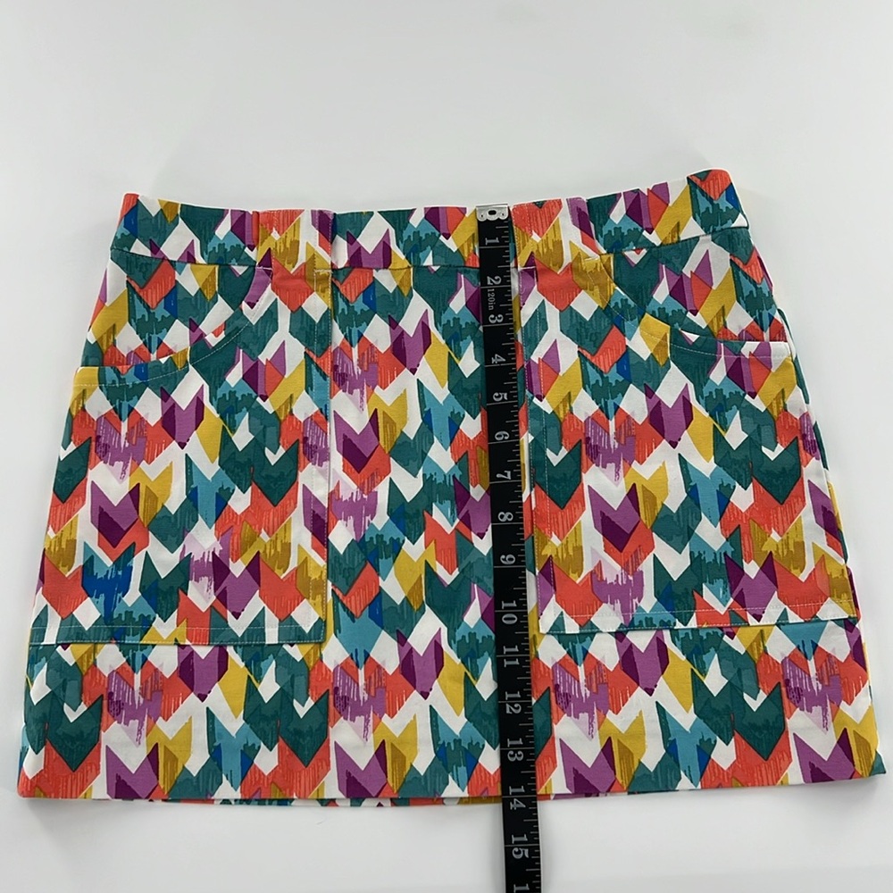 Kate Spade mini skirt Saturday Multicolored‎ size 2 retro 70s abstract - Picture 4 of 7